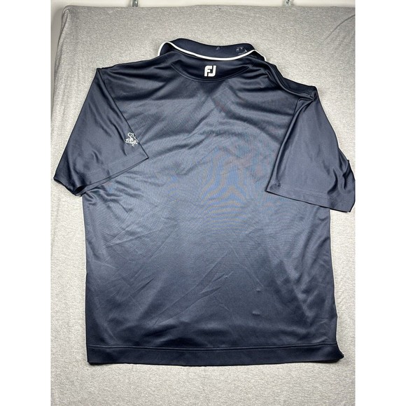 Footjoy Polo Shirt Mens XL Blue Short Sleeve Golf‎ Button Cypress Creek - Picture 5 of 7